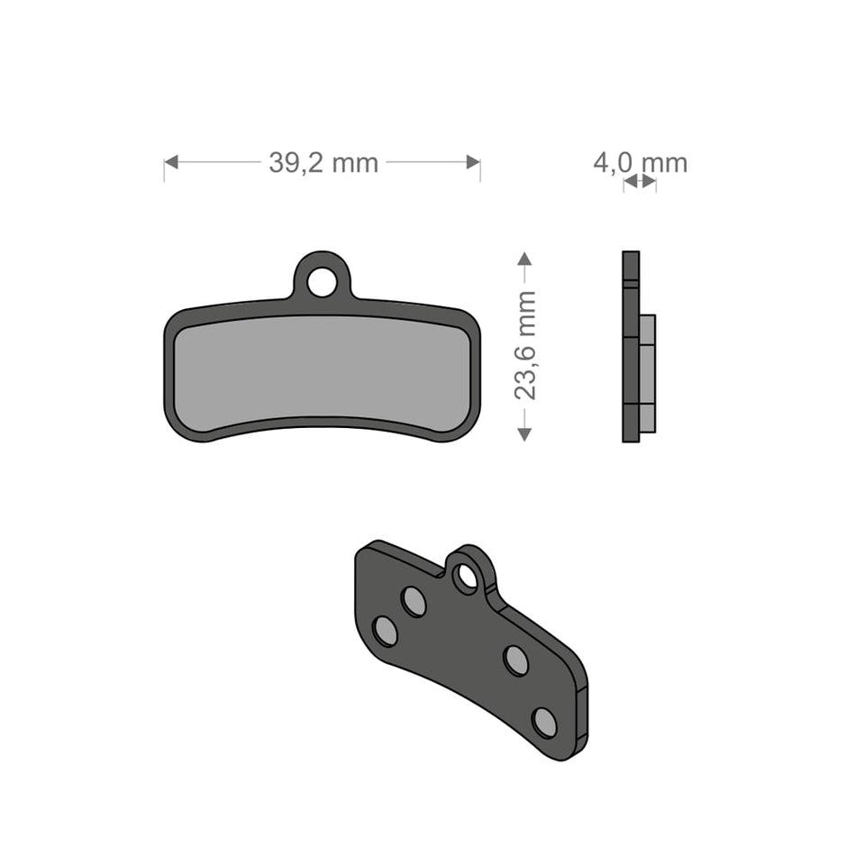 Klocki E-Bike Tech do układu XTR/QUADIEN SHIMANO/TRP/TEKTRO