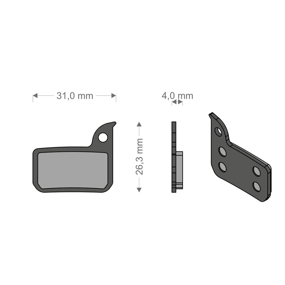 Klocki E-Bike Tech do układu HRD/eTAP/ULTIMATE/TLM SRAM