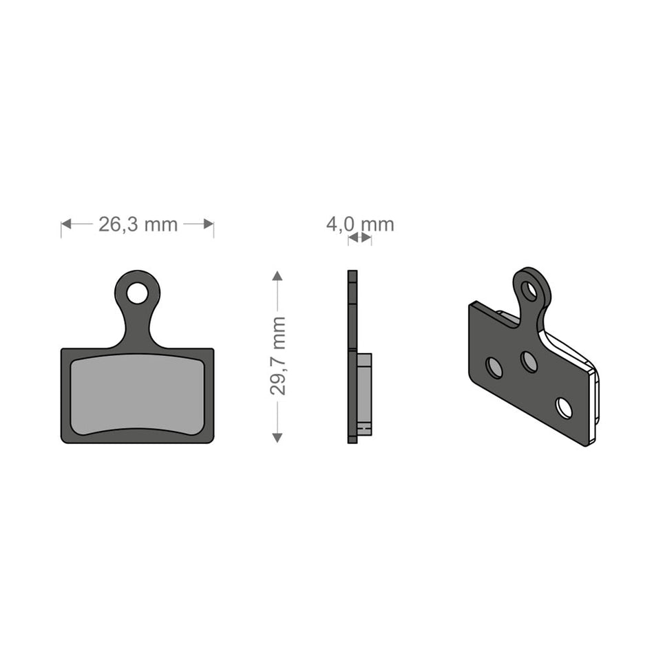 Klocki Sinter Tech do układu DURACE/XTR/MCX1SHIMANO/REVER/TEK.