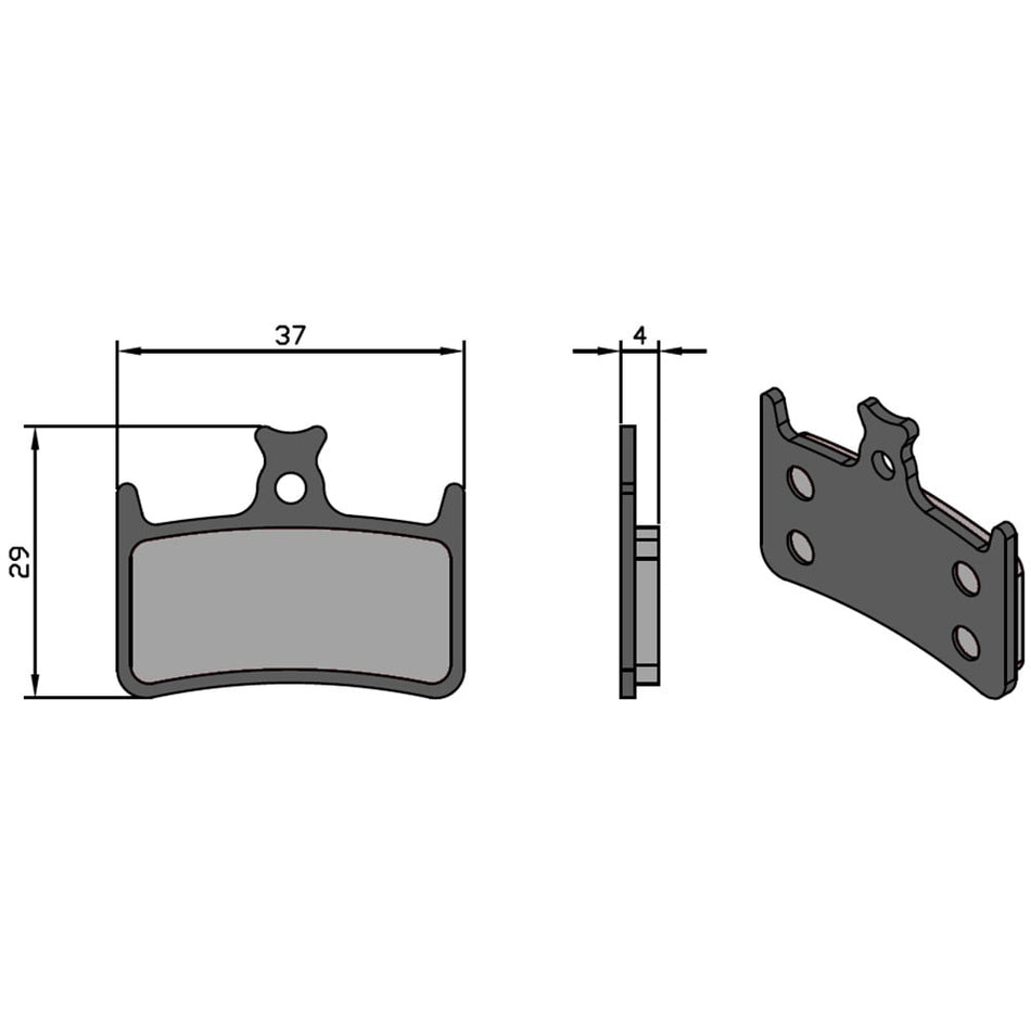 Klocki Sinter Tech do układu E4/RX4 HOPE