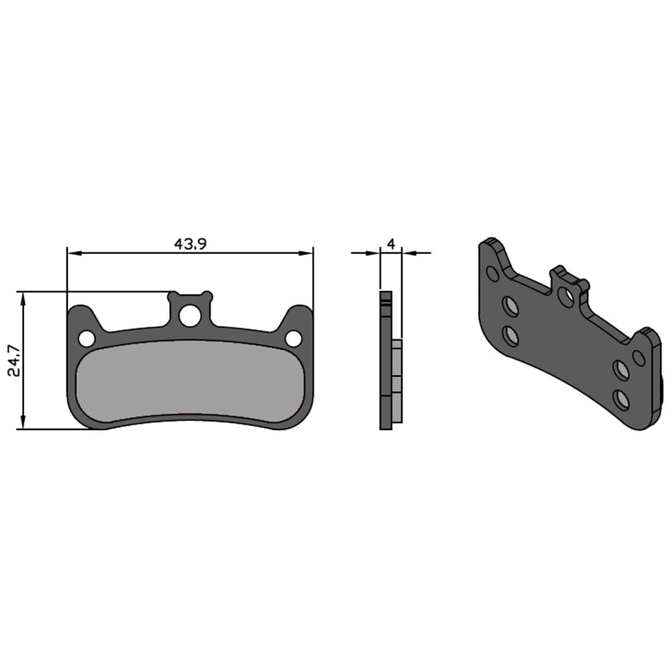 Klocki All Around do hamulców CURA 4 FORMULA
