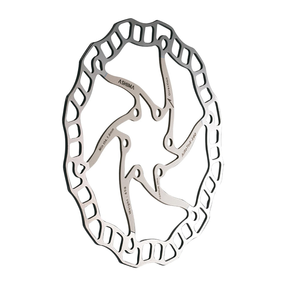 ARO-08 ULTRALIGHT Brake Disc 160mm x 85g Silver - 6-Bolt Mount