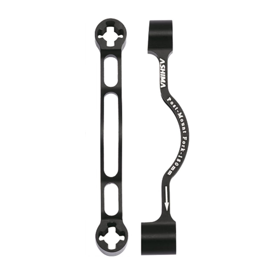 Brake Caliper Adapter AU31 Front: 180mm / Rear: 180mm Black