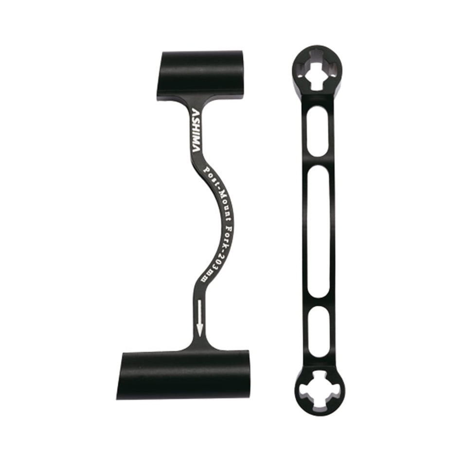 Brake Caliper Adapter AU32 Front: 203mm / Rear: 203mm Black