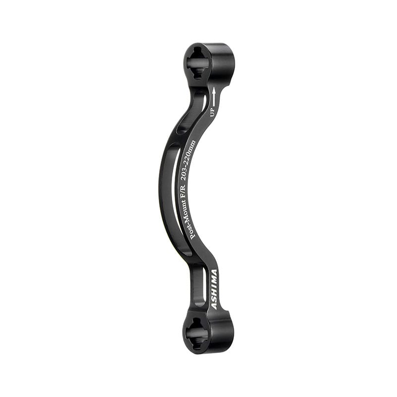 Brake Caliper Adapter AU35 Front: 220mm / Rear: 220mm Black