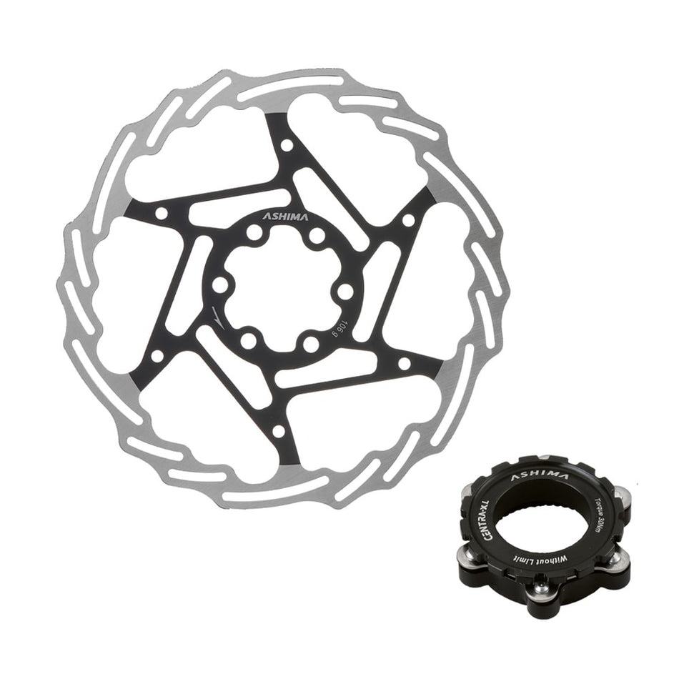 Brake Disc ARO-19 160mm x 110gr - KIT with Center Lock Adapter
