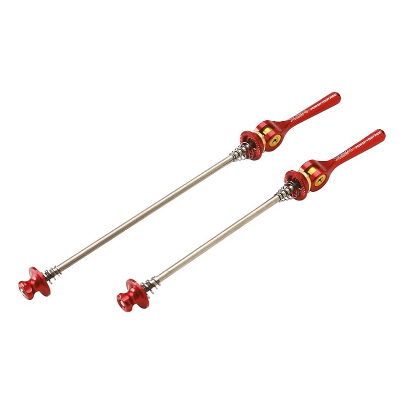 Dégagement Rapide VTT Avant+Arrière en Aluminium Rouge