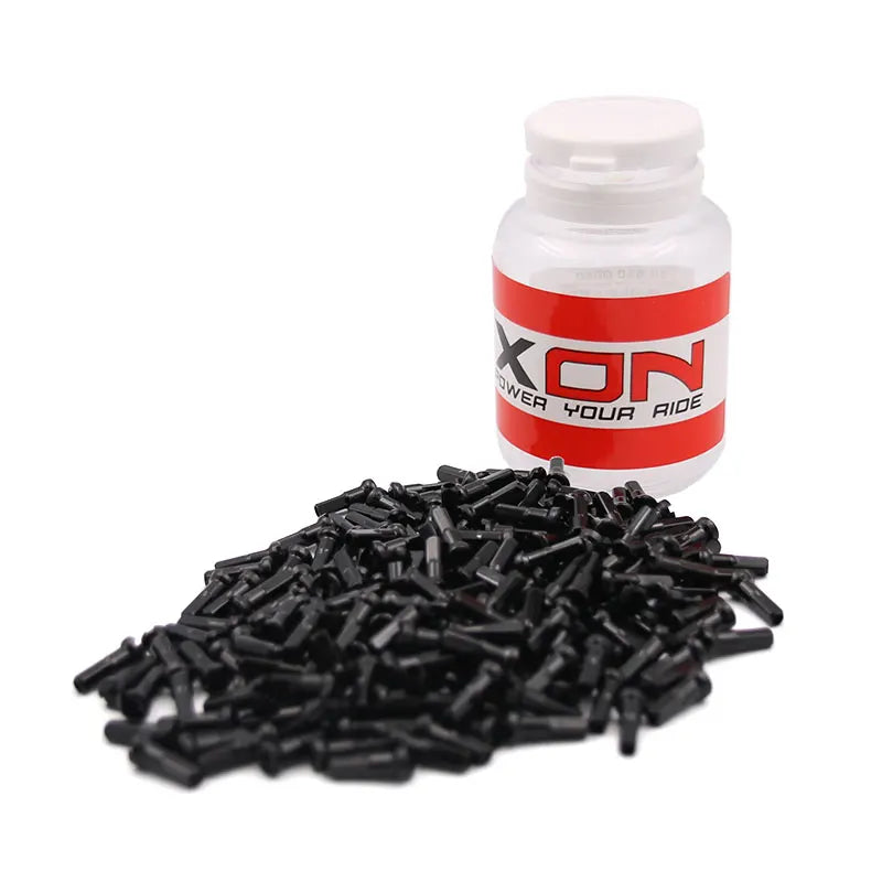 XON Nipples 2x14mm alluminio, 200 pezzi Nero