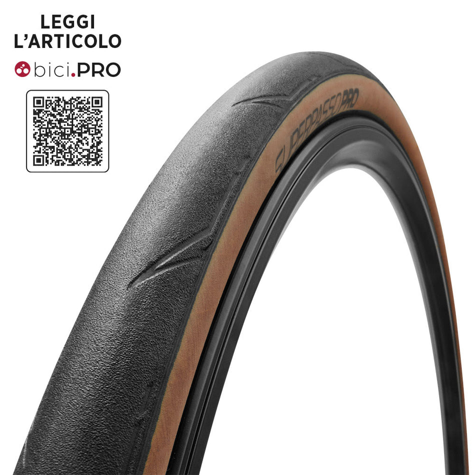 Opona 700x28 SUPERPASSO PRO 120TPI Tube Type Składana Czarna/Para