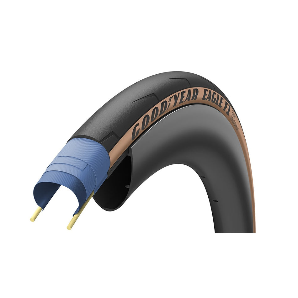 Cubierta 700x25 EAGLE F1 Tubeless Completo Negro/Para
