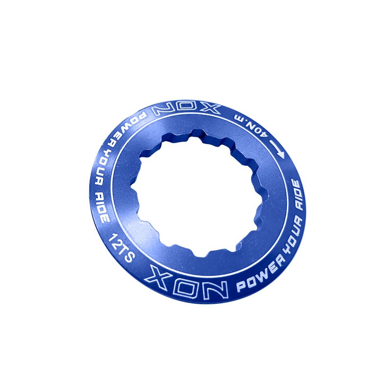 Bague de Serrage Boîtier 12 Dents en Aluminium CNC Bleu