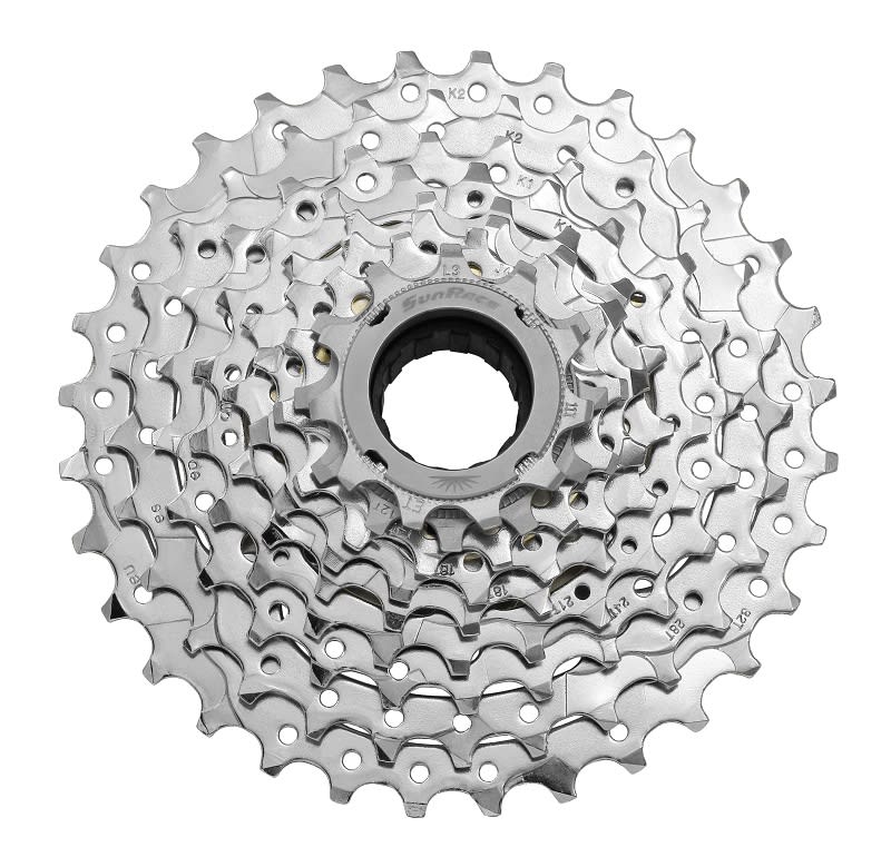 9-Speed E-BIKE Threaded Freewheel 11/32 Teeth Silver Aluminum