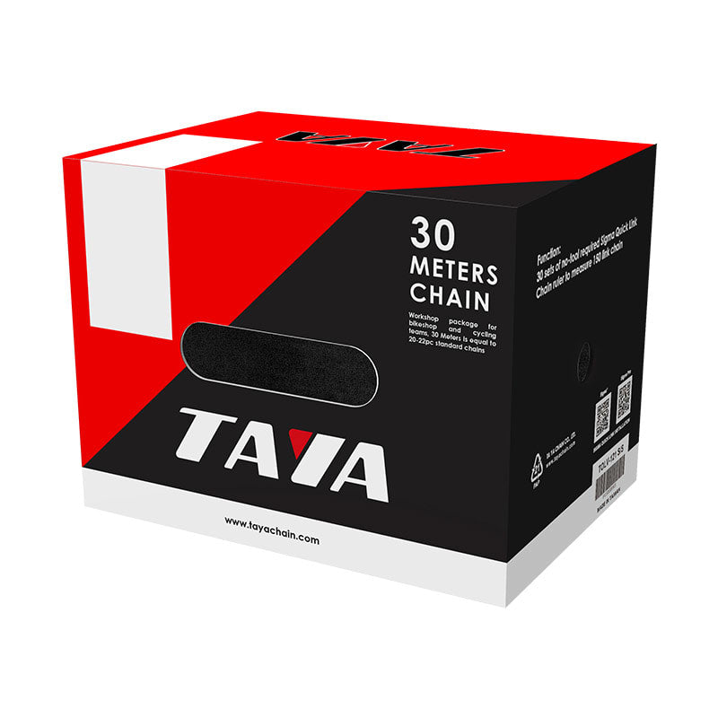 Cadena 7/8V Negro Rollo 30m (30 Juegos de Eslabones Falsos incluidos) TB-600
