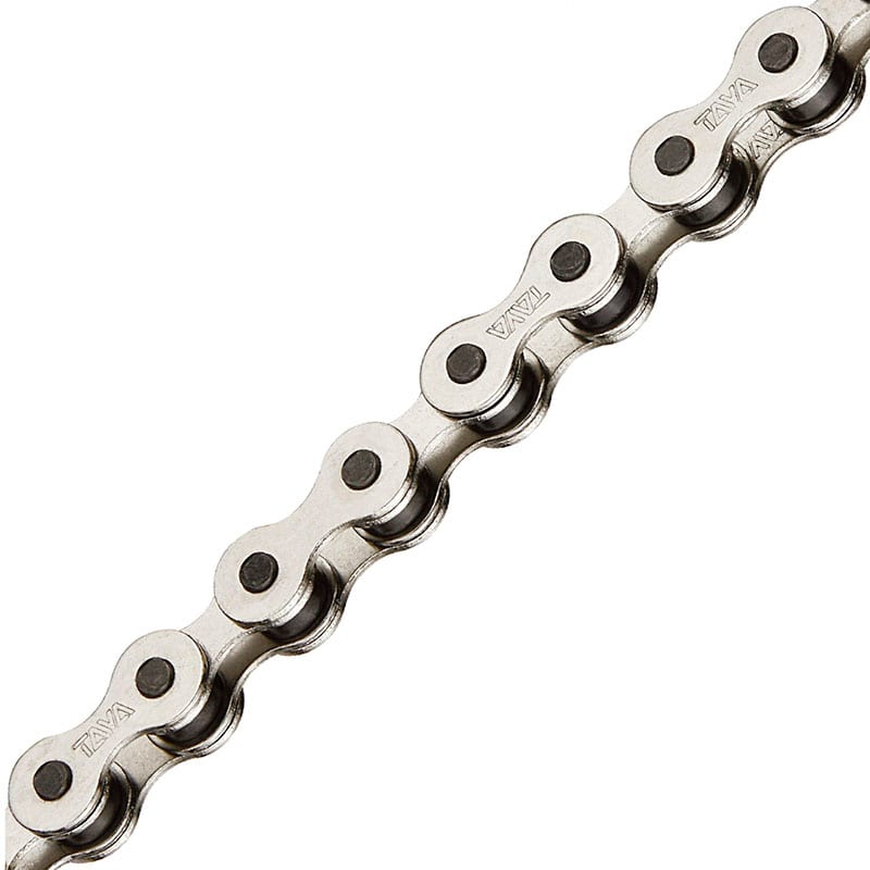 Cadena 1V 1/2"x1/8" Plata Reforzada (1 Juego de Eslabones Falsos incluido)