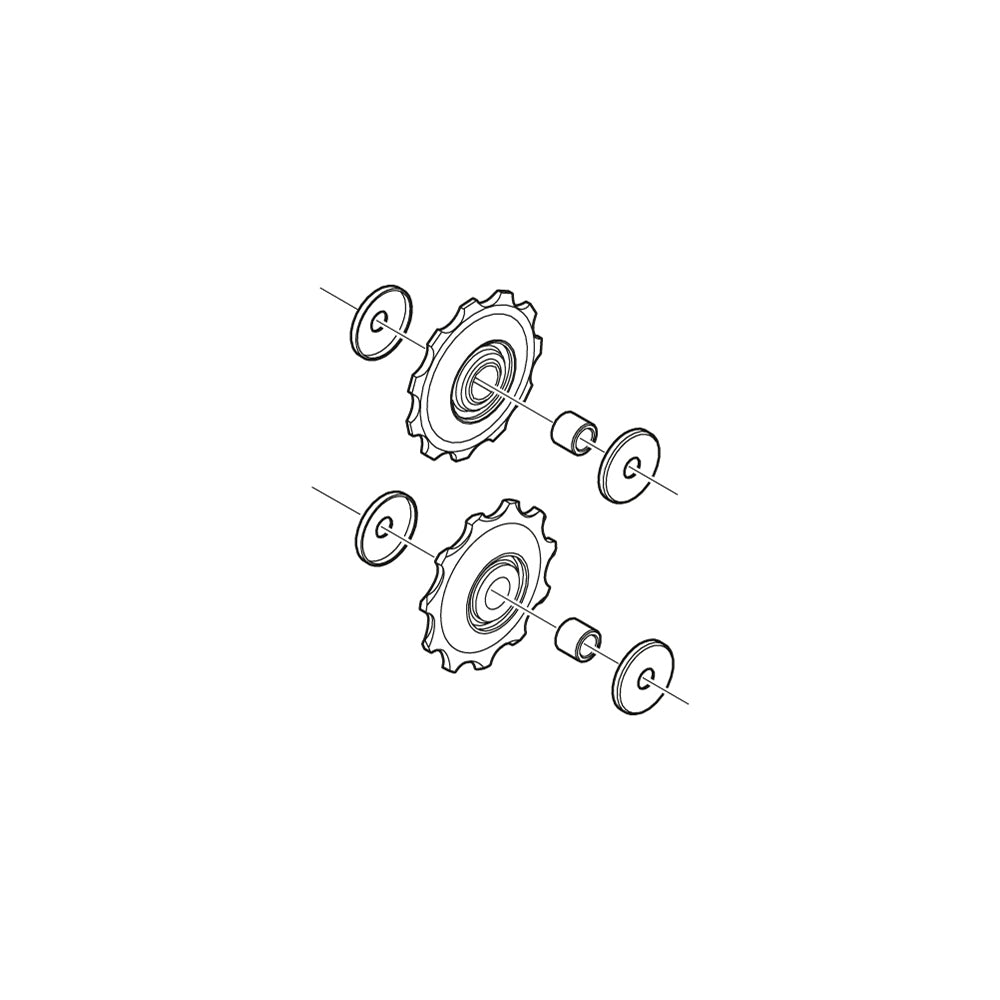 Shimano 105 RD-5700 pulegge 10v Nero