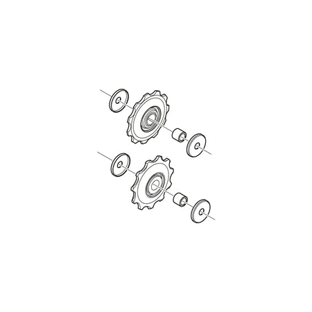 Shimano 105 RD-5700 pulegge 10v Nero