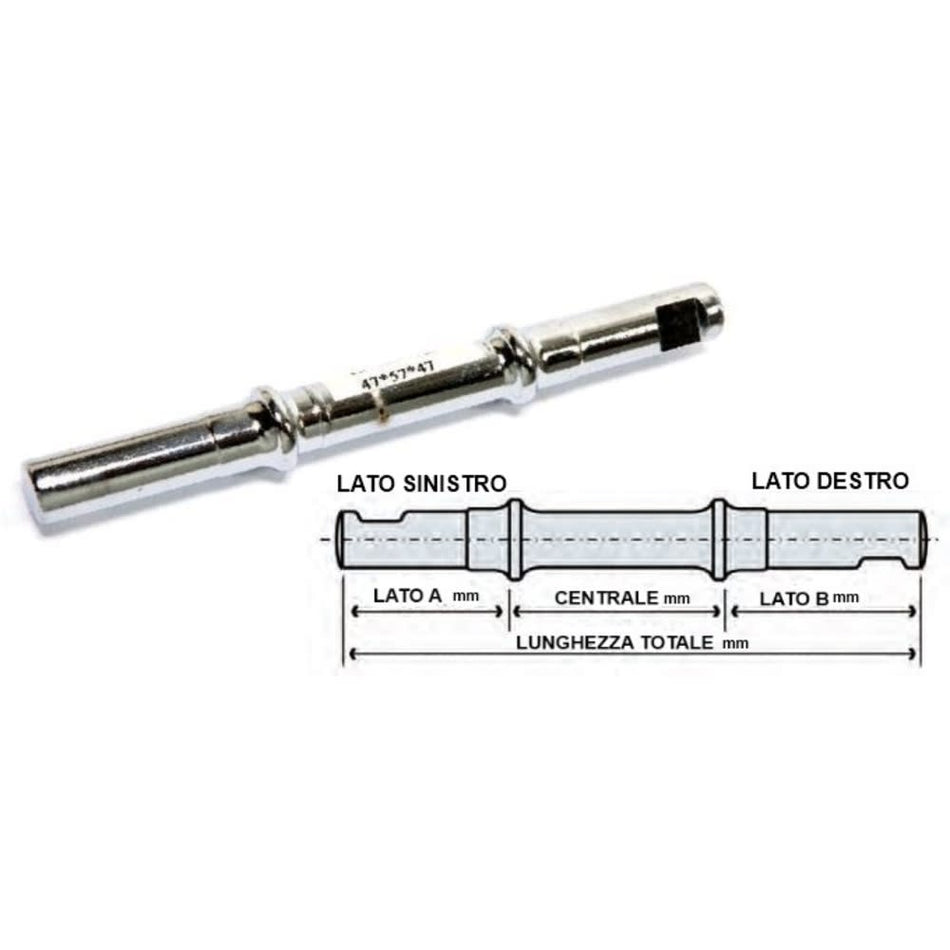 Steel Folding Cotter Pin Left: 47 Center: 57 Right: 47 x 151mm