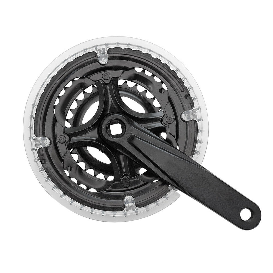 CITY Crankset 3x6/7-Speed 24/34/42 Teeth x Crank Arm: 152mm Black