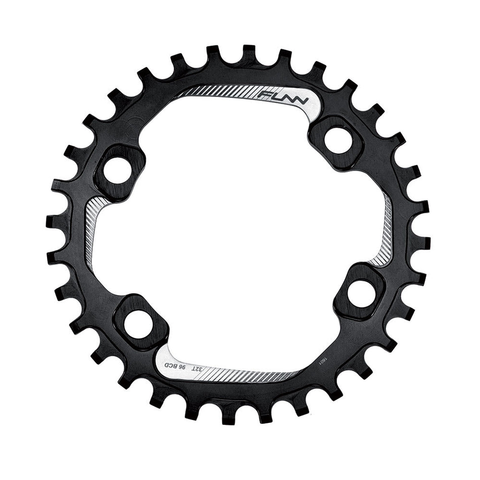Zębatka SOLO 96 30 zębów z aluminium 7075 CNC czarna - BCD 96mm