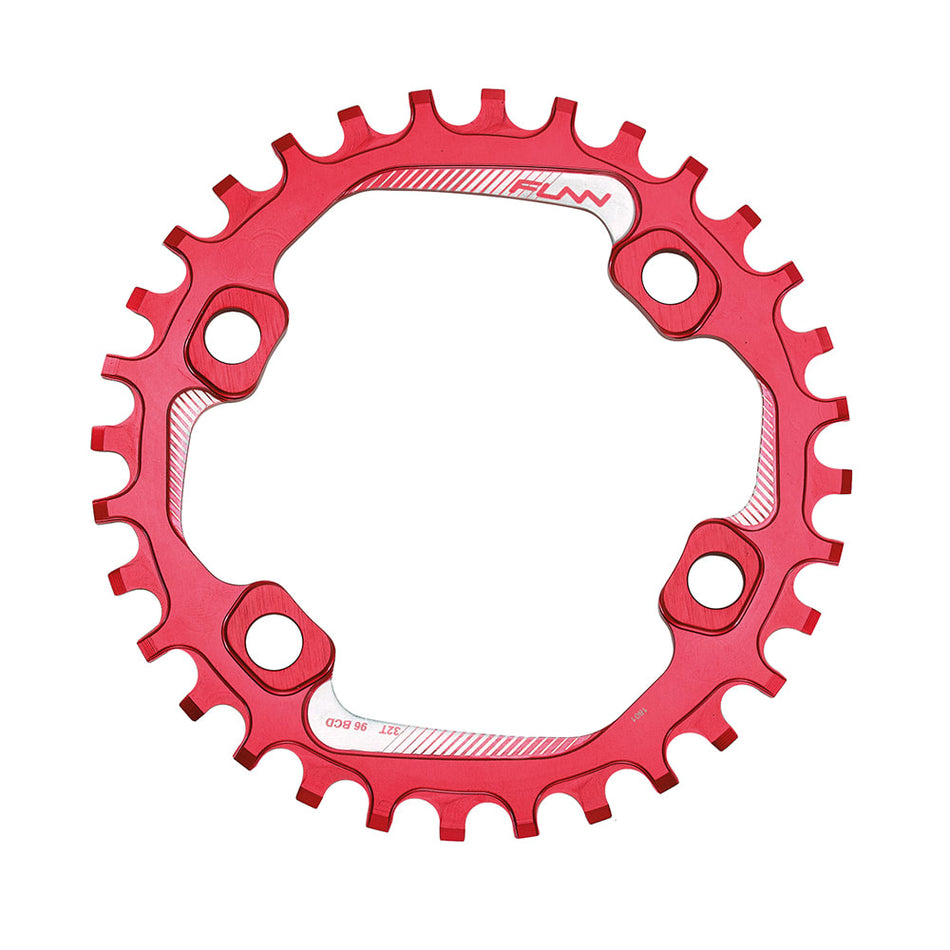 Zębatka SOLO 96 30 zębów z aluminium 7075 CNC czerwona - BCD 96mm