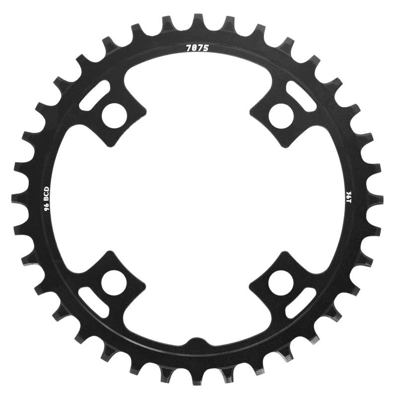 Single Chainring 36 Teeth - BCD 96mm Black for Crankset (305850640)