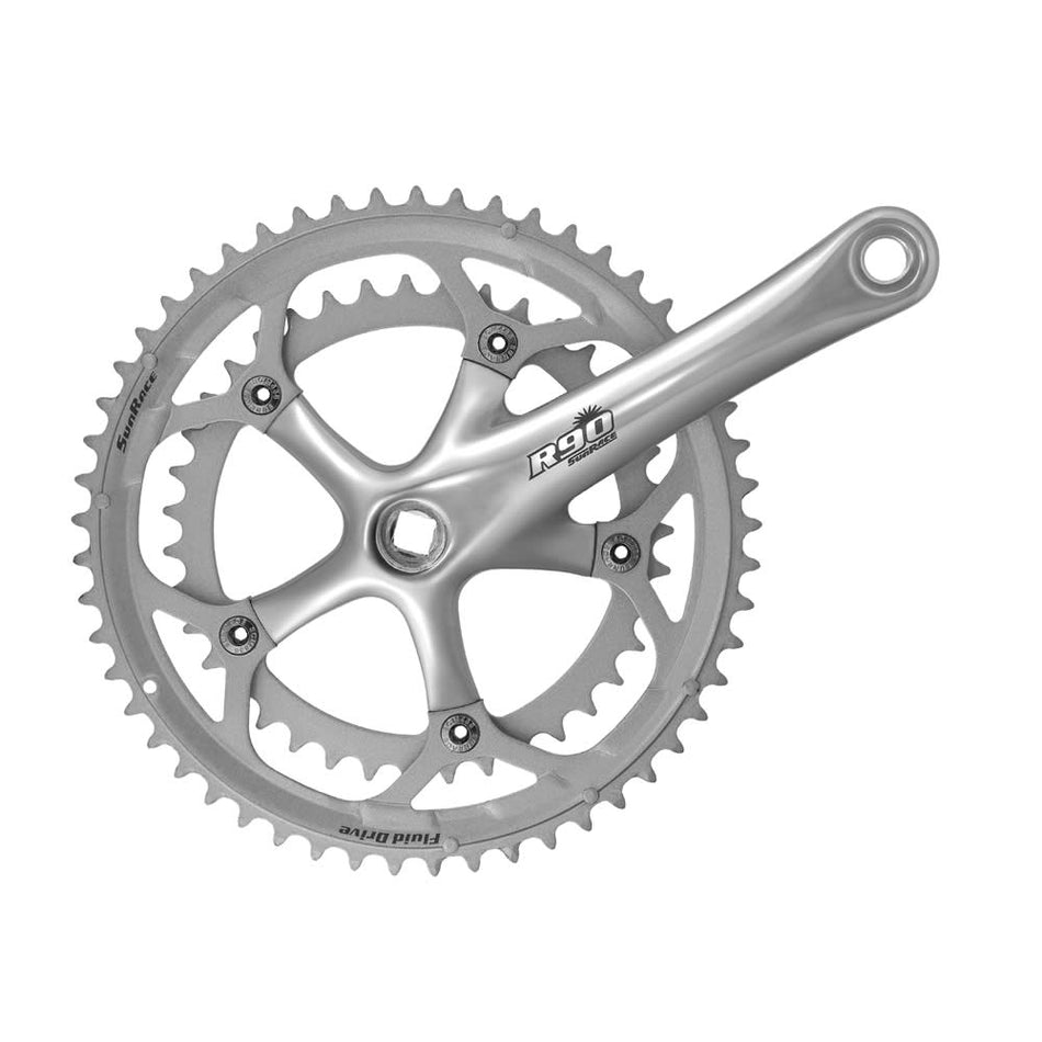 ROAD COMPACT Crankset 2x9V 50/34 Teeth x 170mm Silver