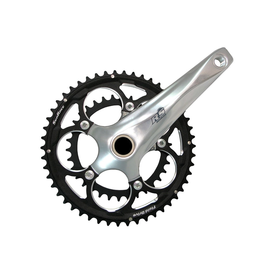 ROAD COMPACT Crankset 2x10V 50/34 Teeth x 172.5mm Black/Silver