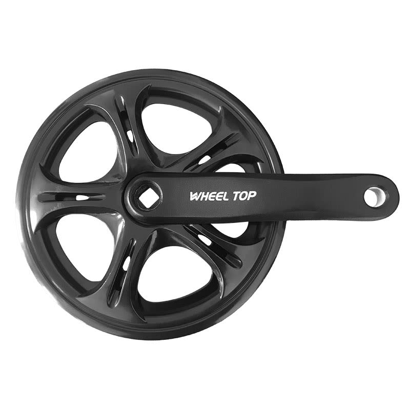 Folding Bike 1-Speed 48-Tooth Crankset x 152mm Black + Chain Guard