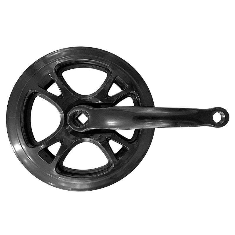 Folding Bike 1-Speed 44-Tooth Crankset x 170mm Steel Black + Chain Guard