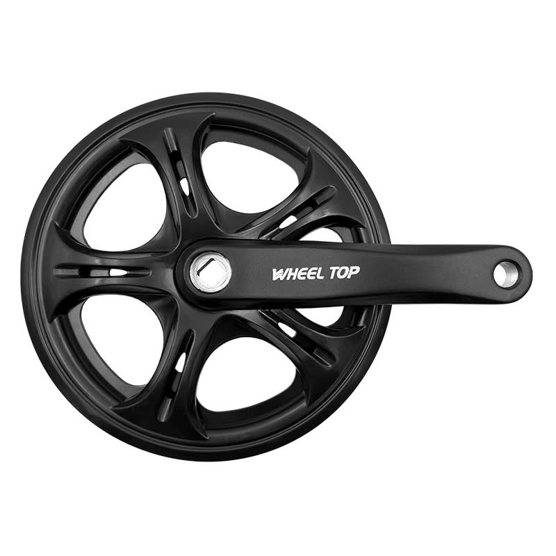 Folding Bike 1-Speed 48-Tooth Crankset x 152mm Black + Double Chain Guard