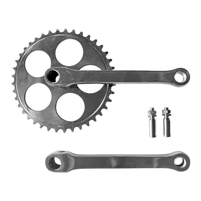 Bielas con Llave de Chaveta SPORT 1V 40 Dientes x Biela: 165mm Plata