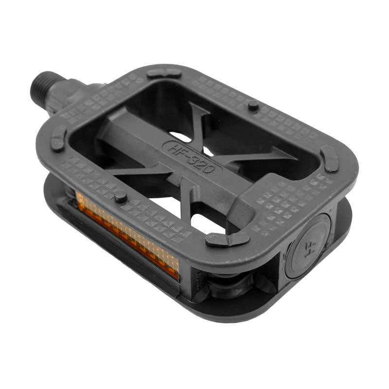 MTB 20/24" Nylon Non-Slip Pedals with Reflectors - Ball Bearing Spindle