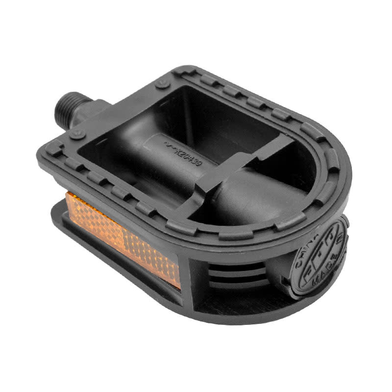 Pédales VTT Junior 12/16" en Nylon Noir - Axe sur Roulements (Boîte)