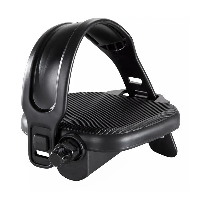 Pedale aus Nylon für Fahrradschlauch - 12mm Achse auf Kugellagern und Gewinde 1/2 Schwarz