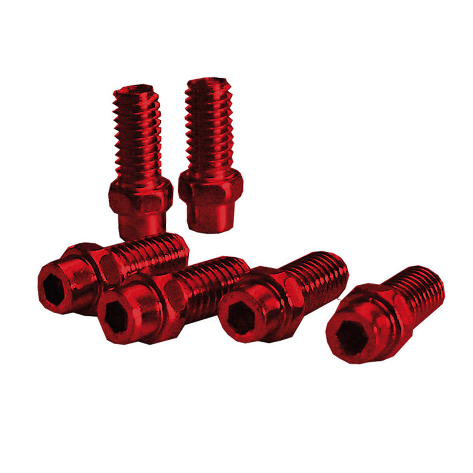 Pedal Pins (KIT) FREERIDER 4mm in Red Aluminum - 40 Pieces