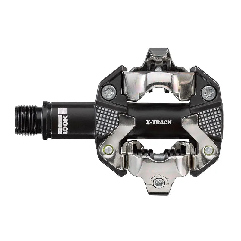 Look X-Track Gray Aluminum Pedals with SPD Cleats