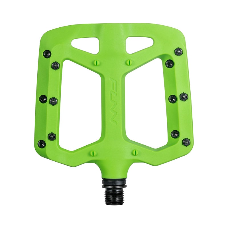 TAIPAN Pedals 105x100x14mm in Green Thermoplastic