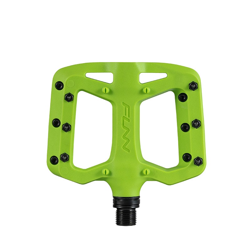 Pédales TAIPAN S 95x80x14mm en thermoplastique vert