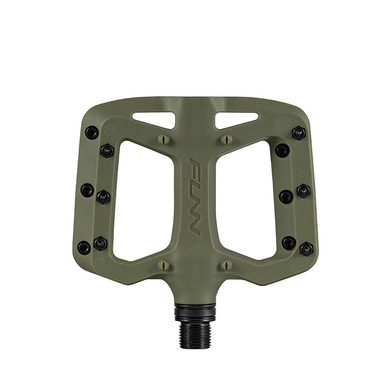 Pédales TAIPAN S 95x80x14mm en thermoplastique vert olive