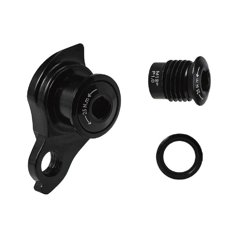 Patte de dérailleur en aluminium 606 T6 modèle "UDH" noir