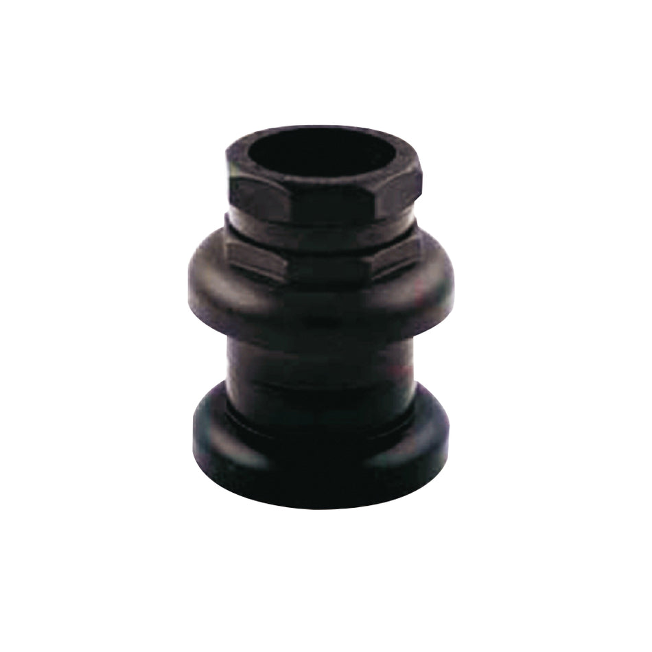 Serie de Dirección con Rosca 1" 1/8 en Aluminio con Jaulas y Rodamientos Negro (OEM)