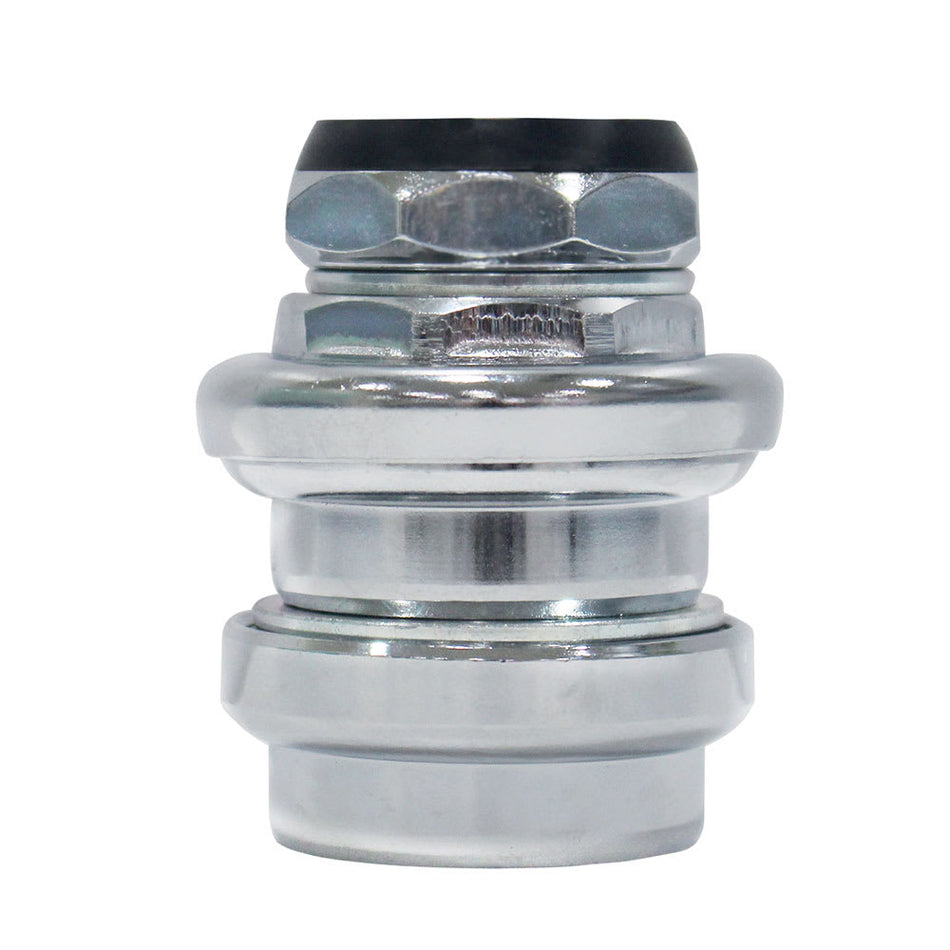 Jeu de Direction Externe : 1,1/8" et Fourche à Filetage 1" Argent