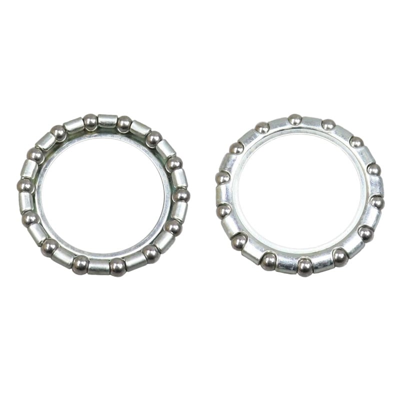 Jaula de Bolas Dirección 5/32" x 14B (34mm) Plata c/Plato (OEM 20 Piezas)