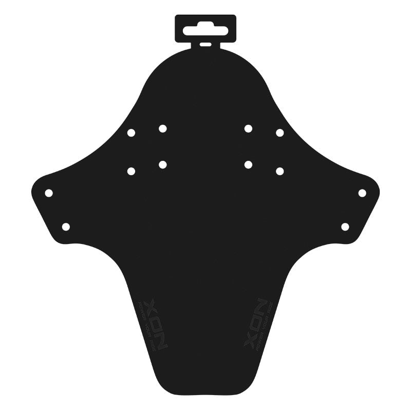 Garde-boue avant pliable en nylon noir/noir brillant 255x255mm