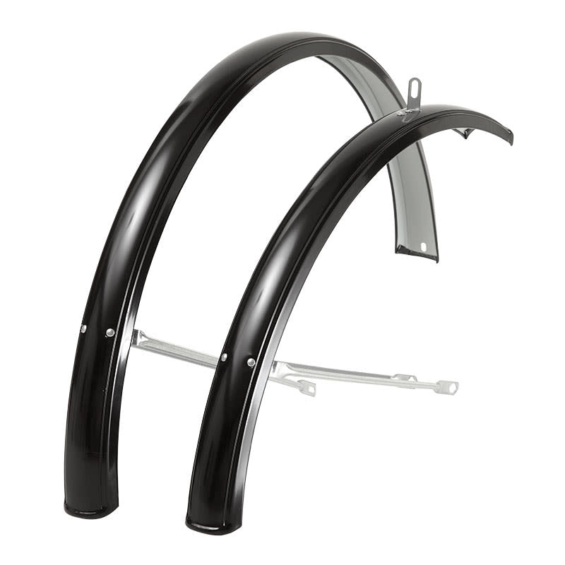 Parafango 24" OLANDA in Acciaio Verniciato Nero (Coppia)