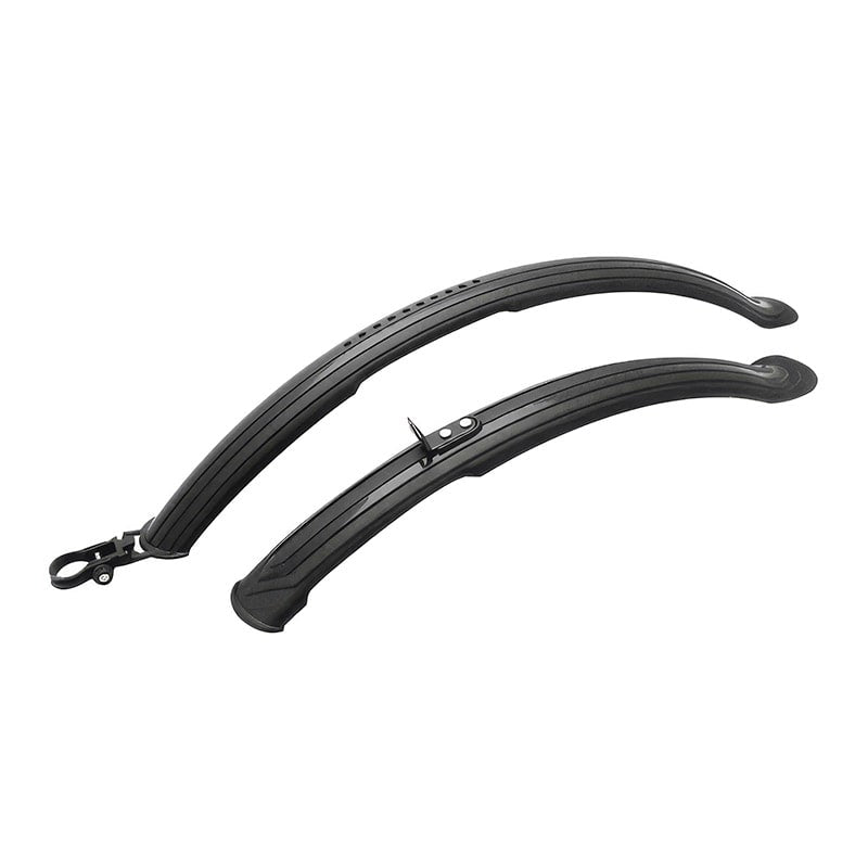 Parafango 24/26" MTB Anteriore+Posteriore in Plastica Nero (Coppia)