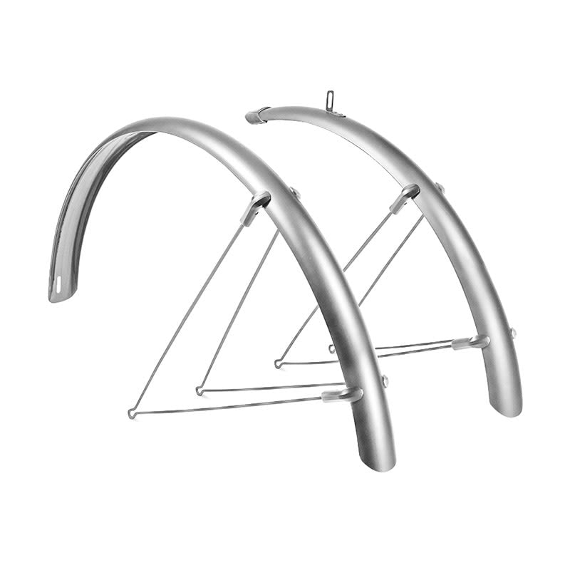 28" x L36mm CONDORINO Silver Fender - Quick System (Pair)
