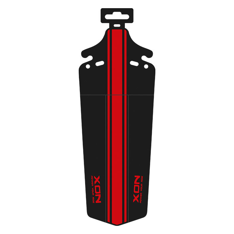 Garde-boue arrière en nylon pliable noir/rouge