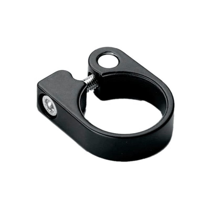 Abrazadera de Sillín 31,8mm MTB/ROAD en Aluminio Negro (OEM)