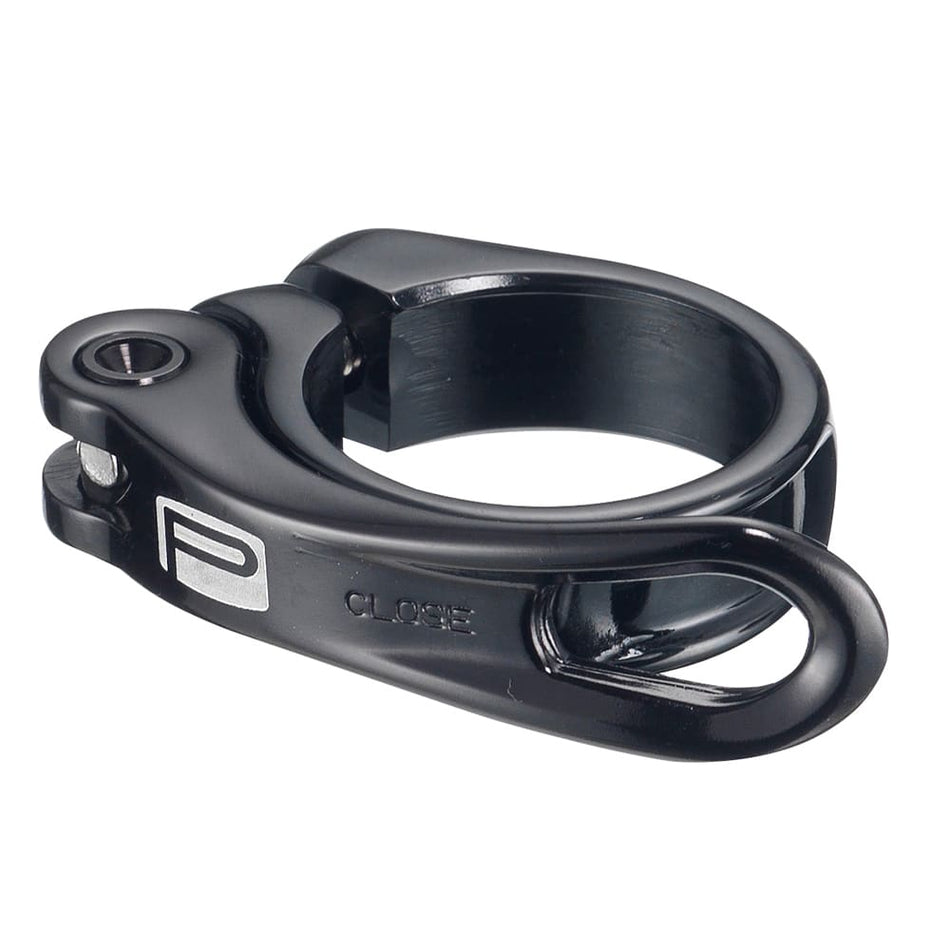 Abrazadera de Sillín 34,9mm BIG LEVER en Aluminio Negro (OEM 1 Pieza)